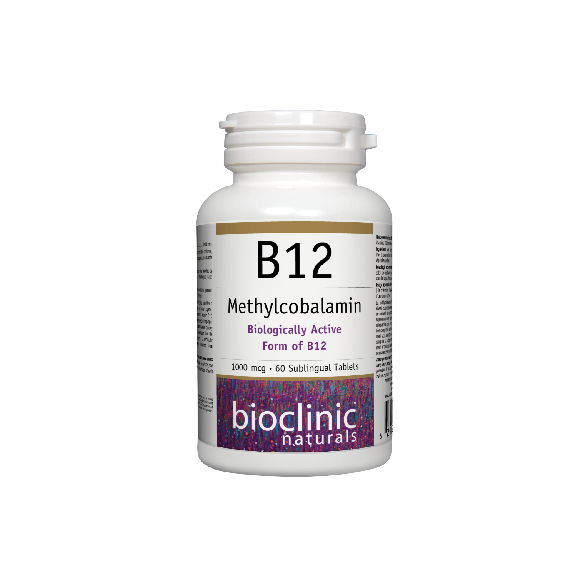 B12 Methylcobalamin 1000 mcg - 60 Sublingual Tablets